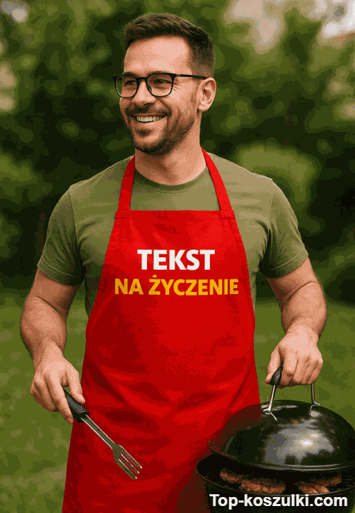 Śmieszny fartuch z napisem na życzenie