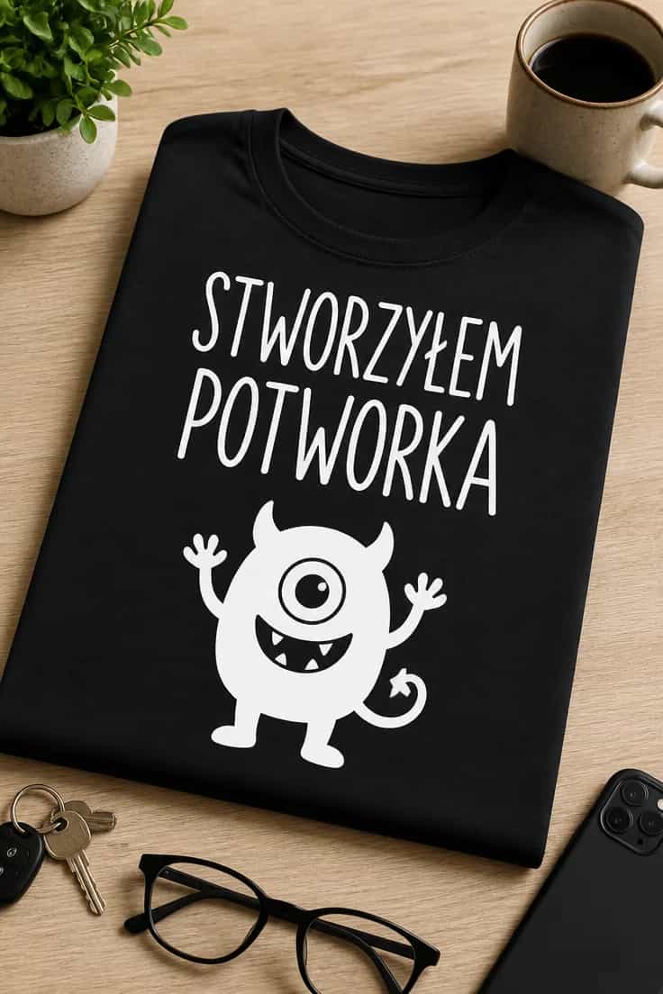 Koszulka dla taty – Stworzyłem Potworka