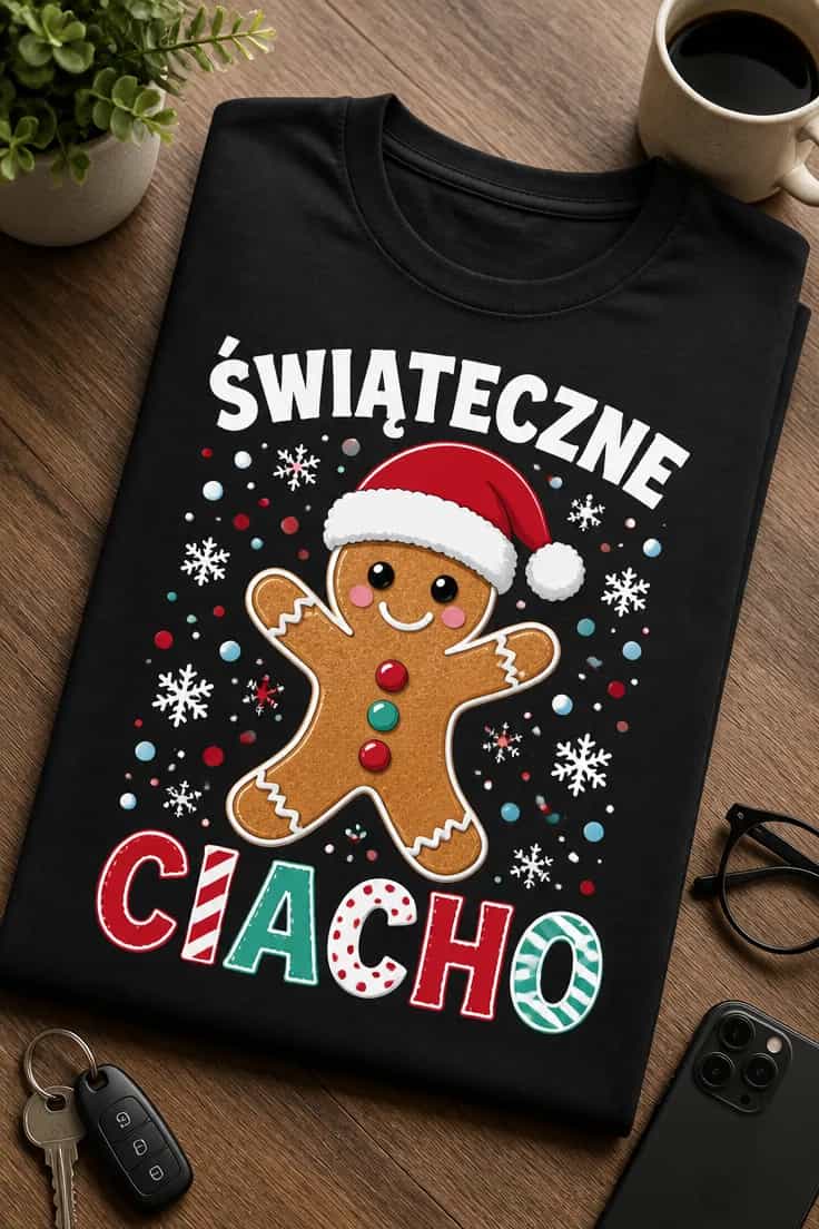 Koszulka świąteczne ciacho dla miłośniczki żartów