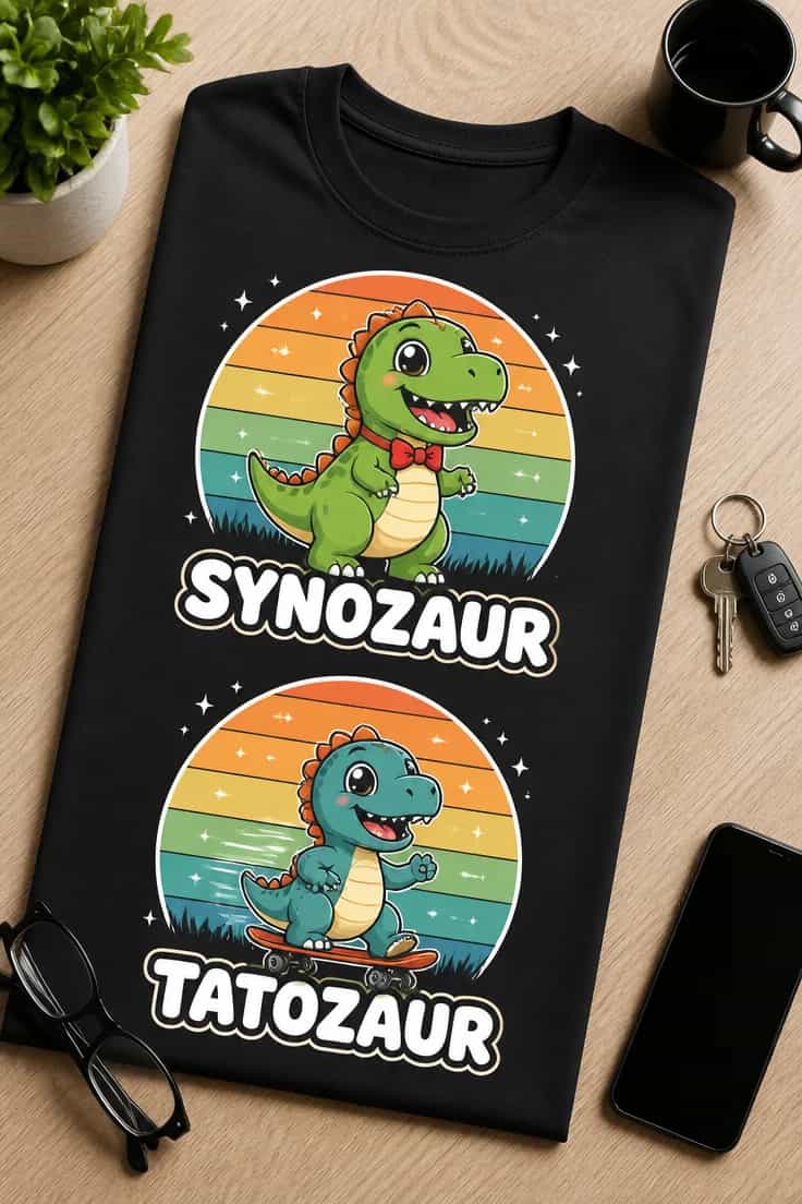 Koszulka dla syna – Synozaur Tatozaur