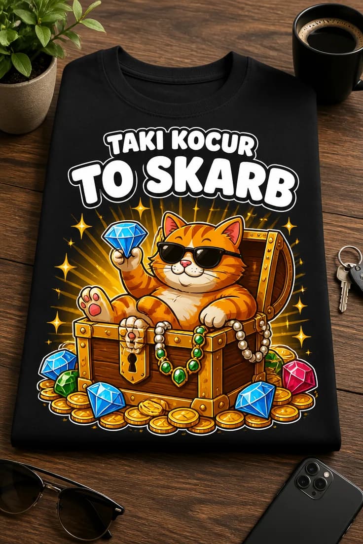 Koszulka dla właściciela kota – Taki Kocur To Skarb
