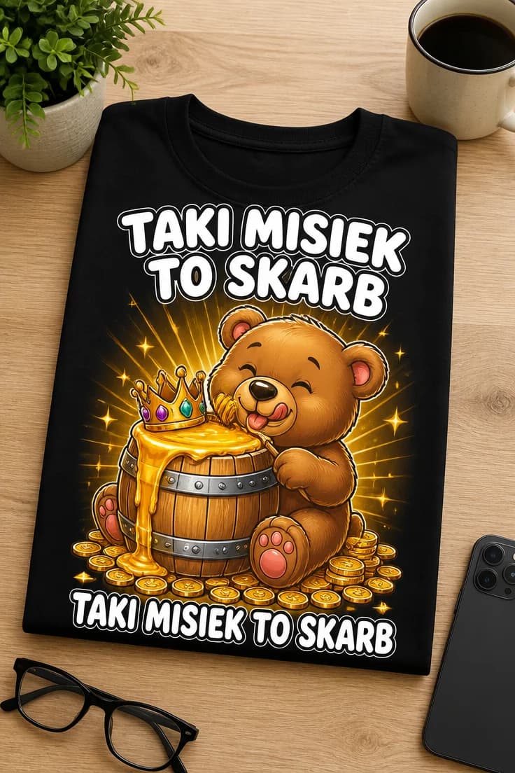 Koszulka dla męża – Taki Misiek To Skarb