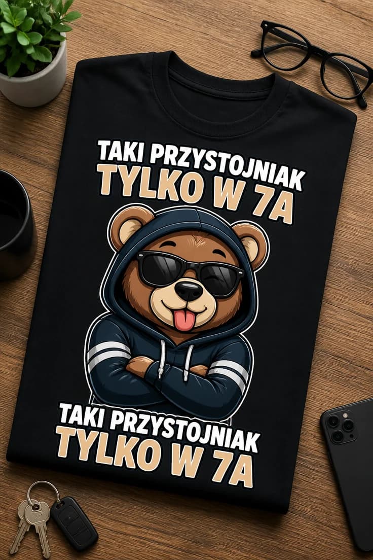 Koszulka dla ucznia 7a – Taki Przystojniak Tylko W 7a