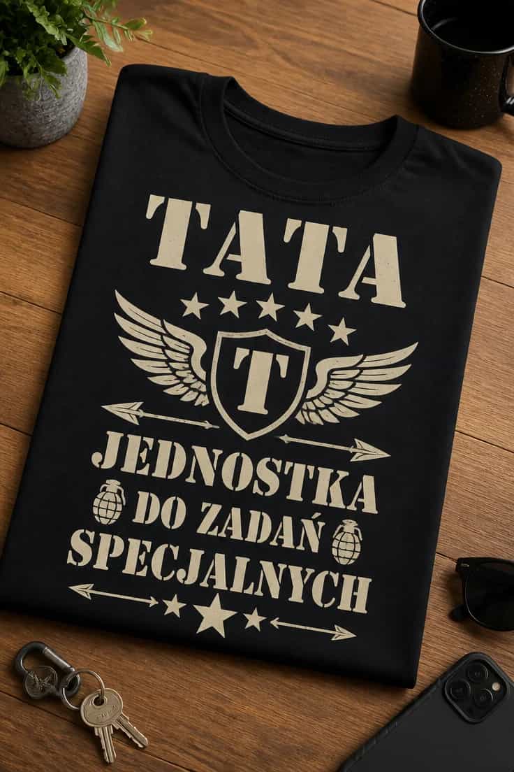 Koszulka dla taty – Tata Jednostka Do Zadań Specjalnych
