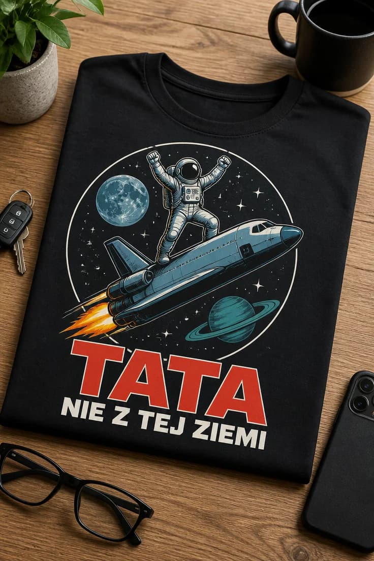 Koszulka dla taty – Tata Nie Z Tej Ziemi