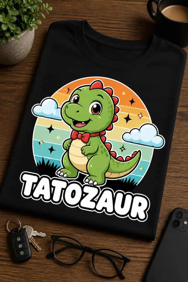 Koszulka dla taty – Tatozaur 2