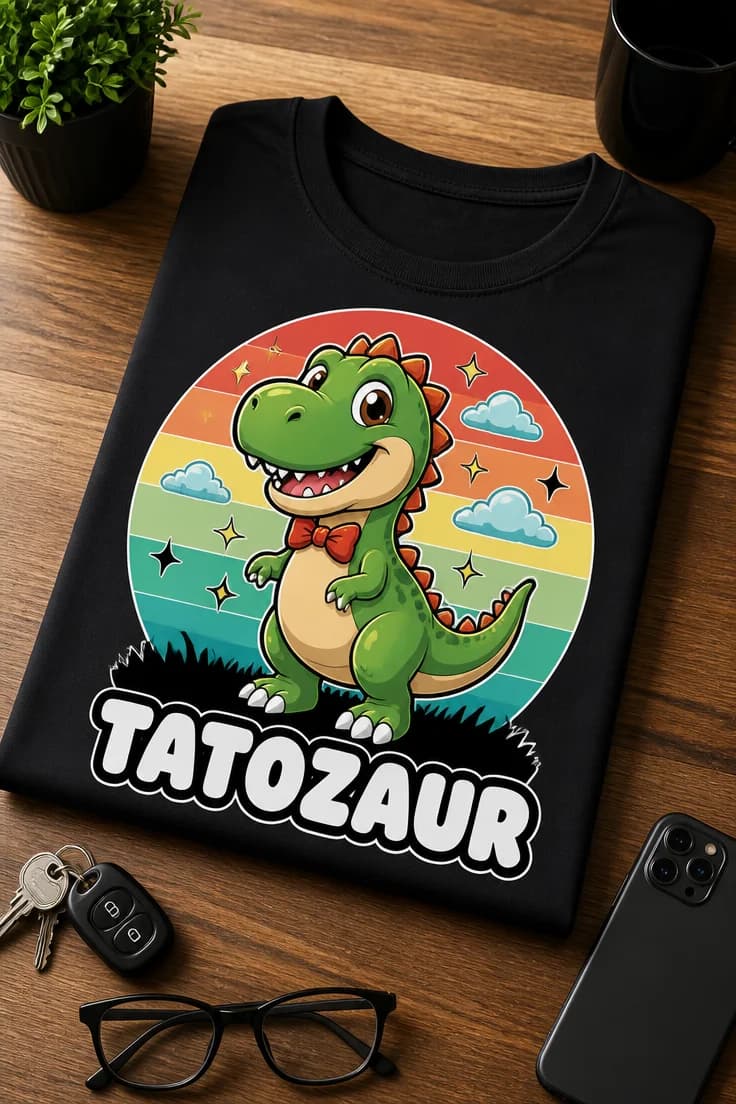 Koszulka dla taty – Tatozaur 3