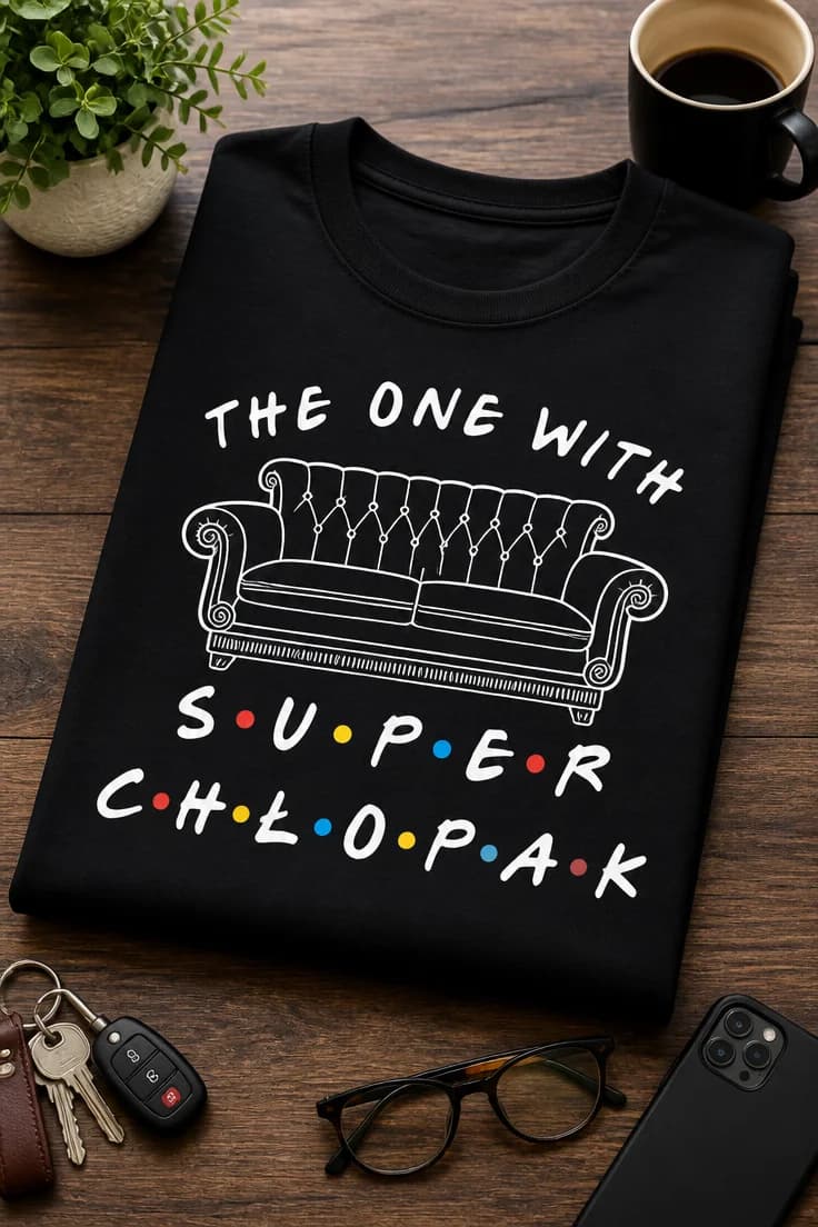 Koszulka dla chłopaka – The One With S U P E R C H Ł O P A K