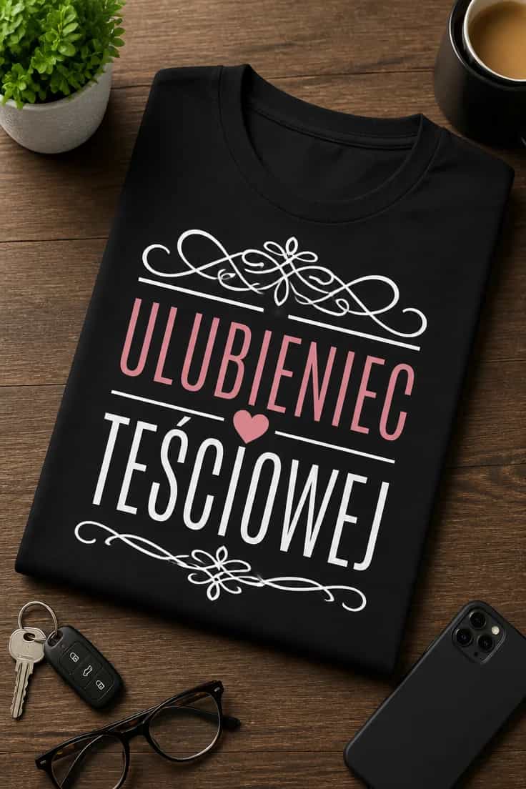Koszulka dla zięcia – Ulubieniec Teściowej
