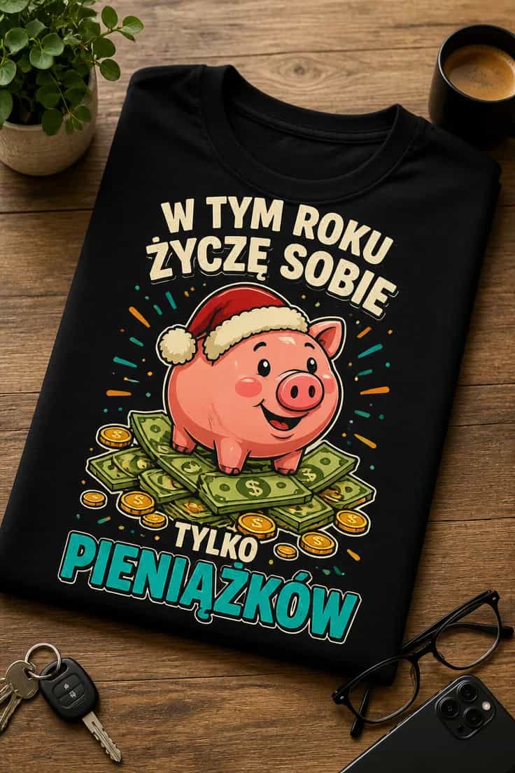 Koszulka w tym roku życzę sobie tylko pieniążków
