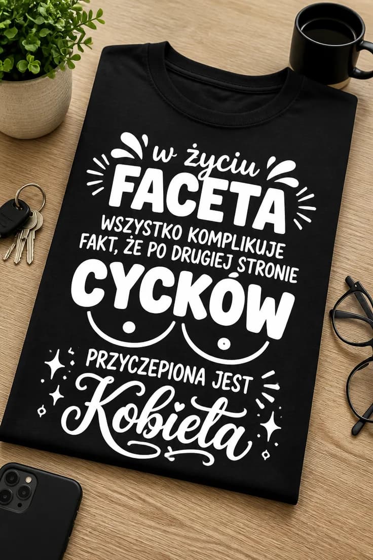Koszulka dla faceta – cycki komplikują życie