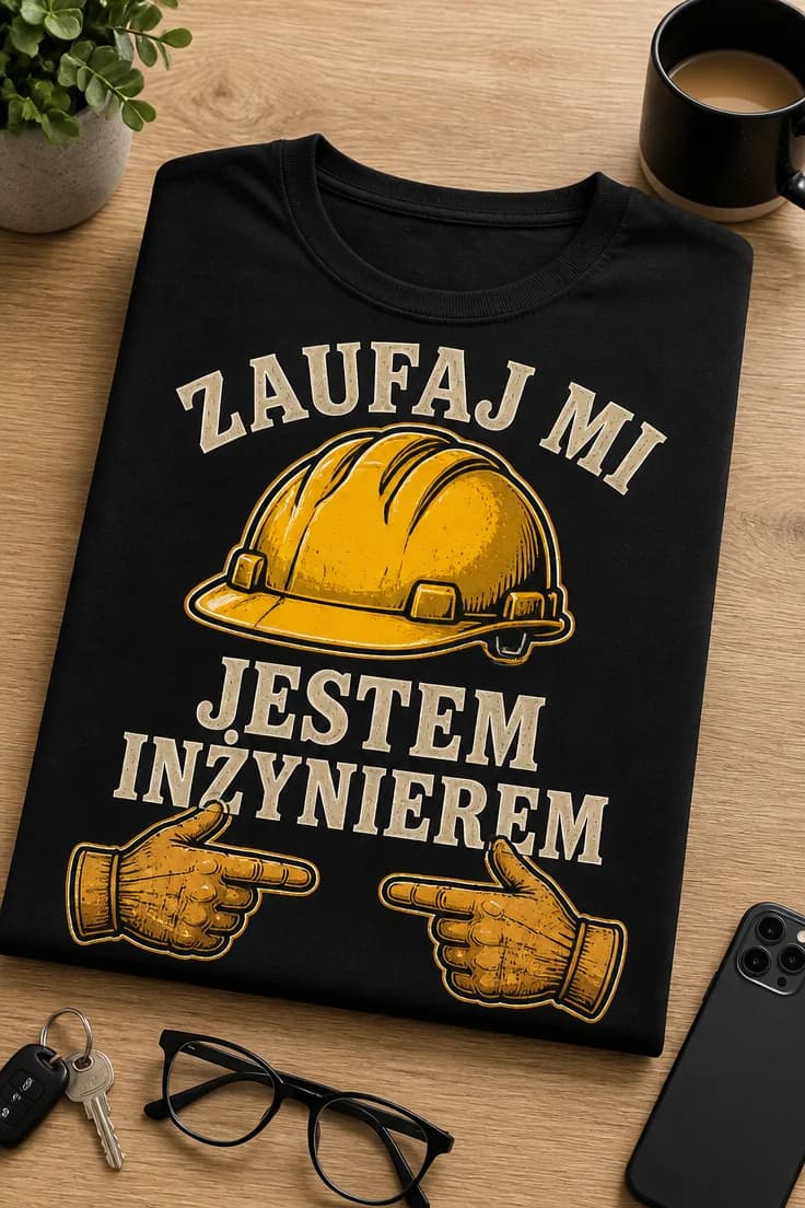 Koszulka dla inżyniera – Zaufaj Mi Jestem Inżynierem 2