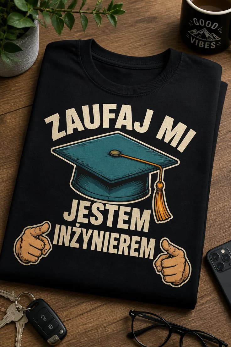 Koszulka dla inżyniera – Zaufaj Mi Jestem Inżynierem