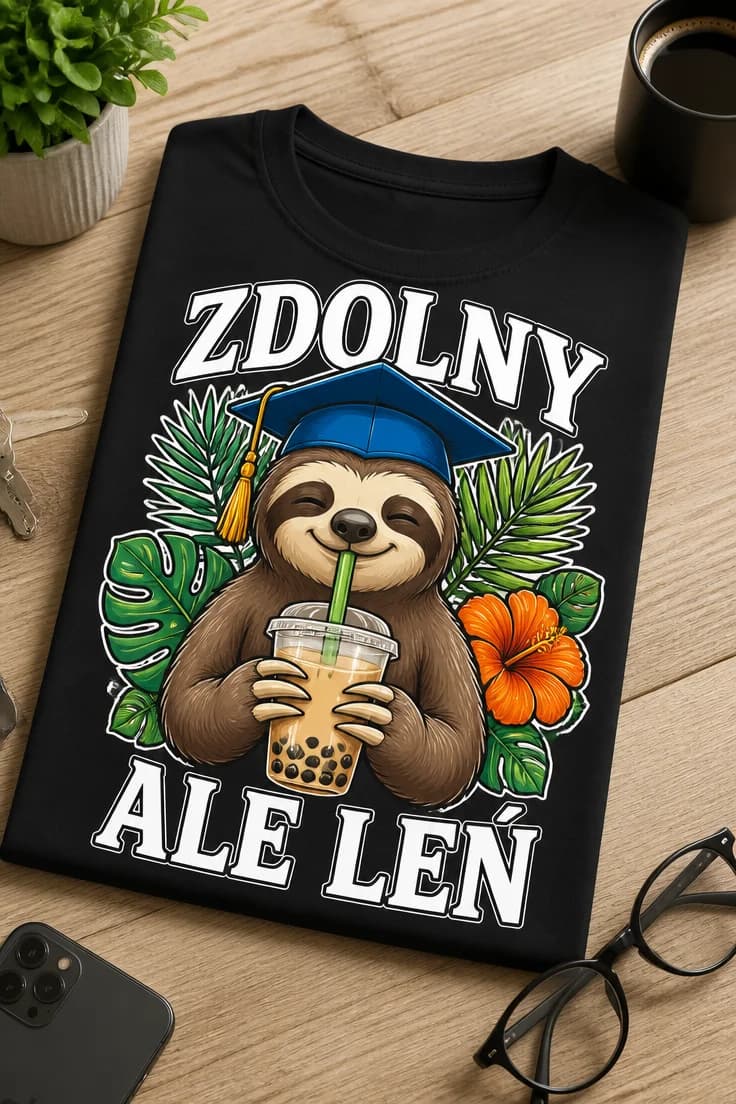 Koszulka dla leniuchów – Zdolny Ale Leń