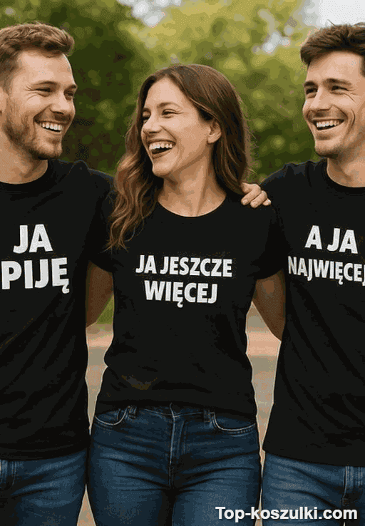 Zestaw 3 koszulek ja piję najwięcej