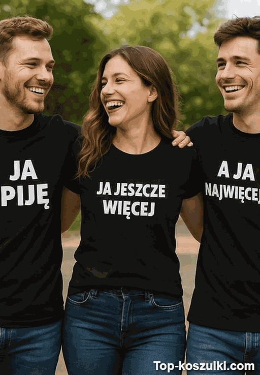 Zestaw 3 koszulek ja piję najwięcej