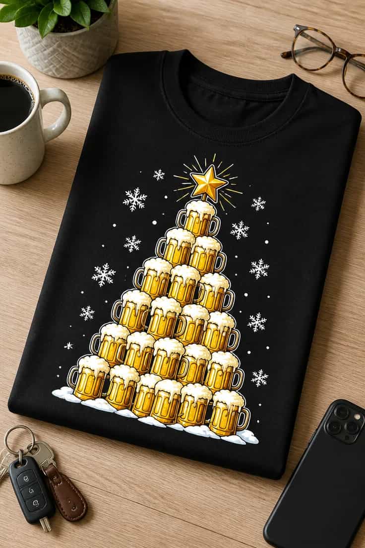 Koszulka zestaw dla par piwny i winny klimat