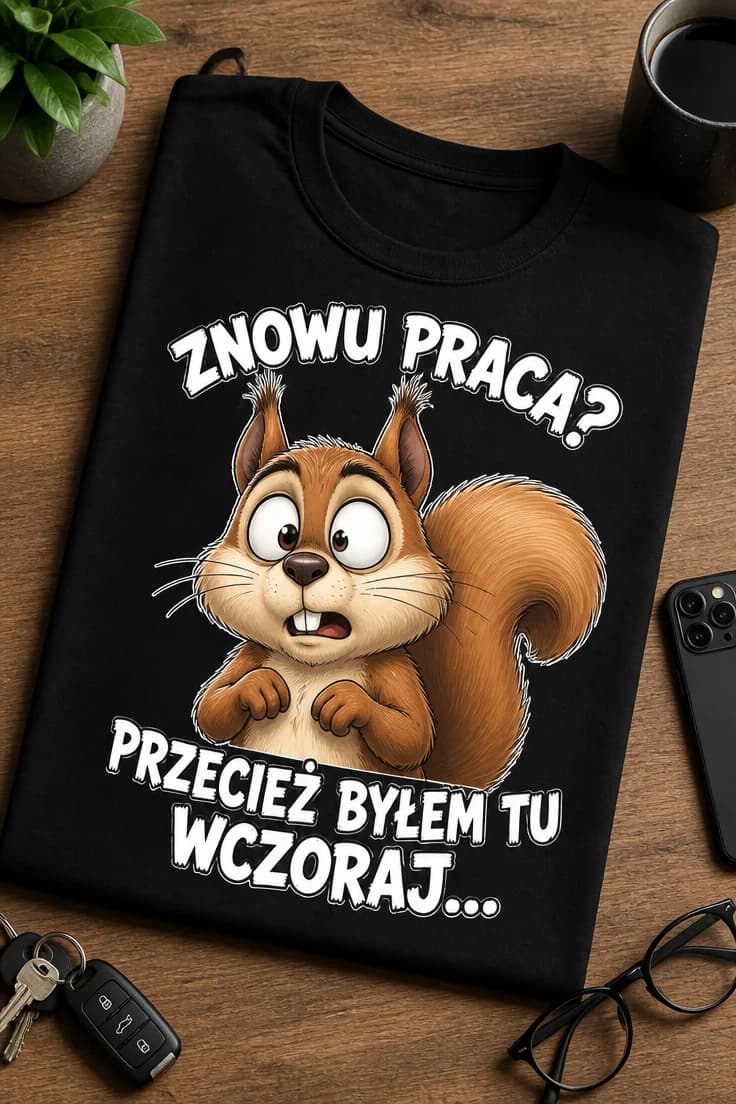 Koszulka znowu praca? przecież byłem tu wczoraj