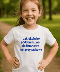 Koszulka dziecięca podobieństwo do listonosza przypadkowe