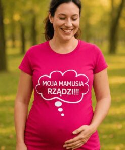 Koszulka ciążowa moja mamusia rządzi