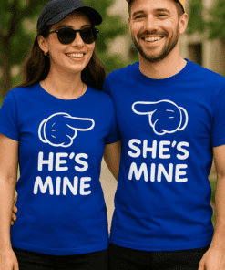 Koszulka dla par He's Mine She's Mine