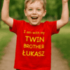 Koszulka dziecięca brat bliźniak z imieniem