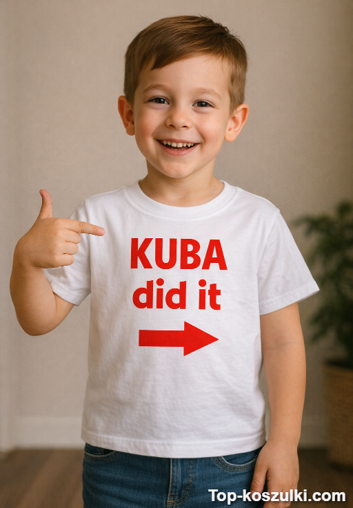 Koszulka dziecięca did it z imieniem
