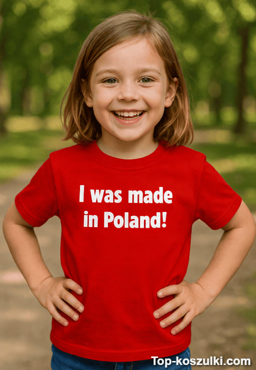 Koszulka dziecięca I was made in Poland