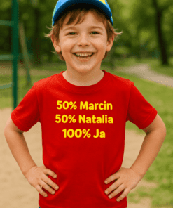 Koszulka dziecięca rodzice imię personalizowana