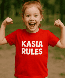 Koszulka dziecięca z imieniem rules