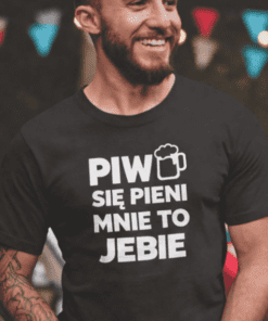 Śmieszna koszulka piwo się pieni