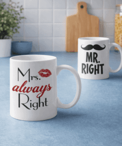 Kubki dla par Mr Mrs Right