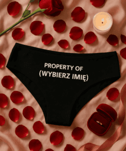 Śmieszna bielizna damska property of z imieniem