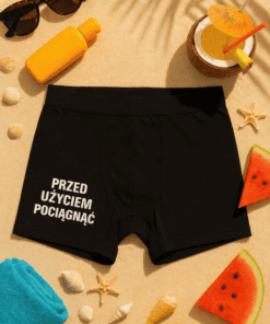 Śmieszna bielizna męska przed użyciem pociągnąć