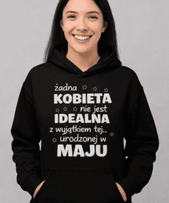 Śmieszna bluza żadna kobieta z dowolnym miesiącem