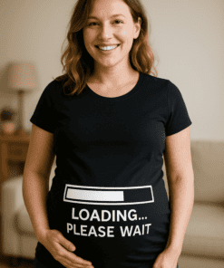 Śmieszna koszulka ciążowa Loading Please Wait