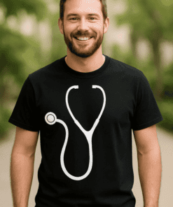 Śmieszna koszulka doktor