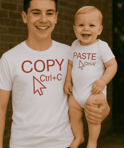 Śmieszna koszulka i body Ctrl C Ctrl V