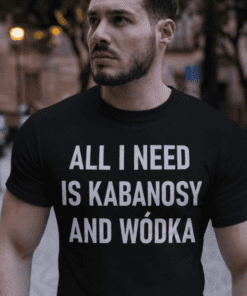 Śmieszna koszulka kabanosy and wódka