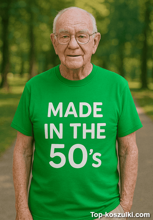 Śmieszna koszulka Made in the 50's