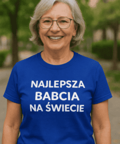 Śmieszna koszulka najlepsza babcia na świecie