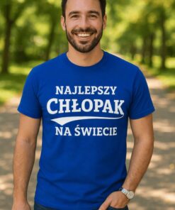 Śmieszna koszulka najlepszy chłopak na świecie