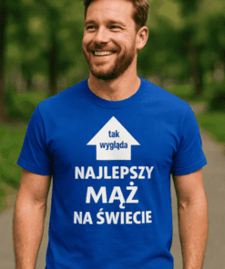 Śmieszna koszulka najlepszy mąż na świecie