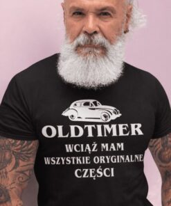 Śmieszna koszulka oldtimer oryginalne części