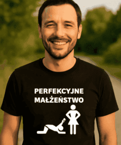 Śmieszna koszulka perfekcyjne małżeństwo