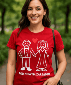Śmieszna koszulka pod nowym zarządem