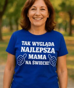 Śmieszna koszulka tak wygląda najlepsza z dowolnym słowem