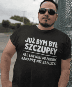 Śmieszna koszulka szczupły kanapka brzuszki