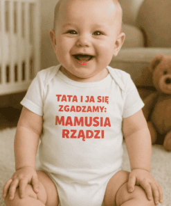 Śmieszne body niemowlęce mamusia rządzi