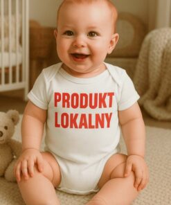 Śmieszne body niemowlęce produkt lokalny